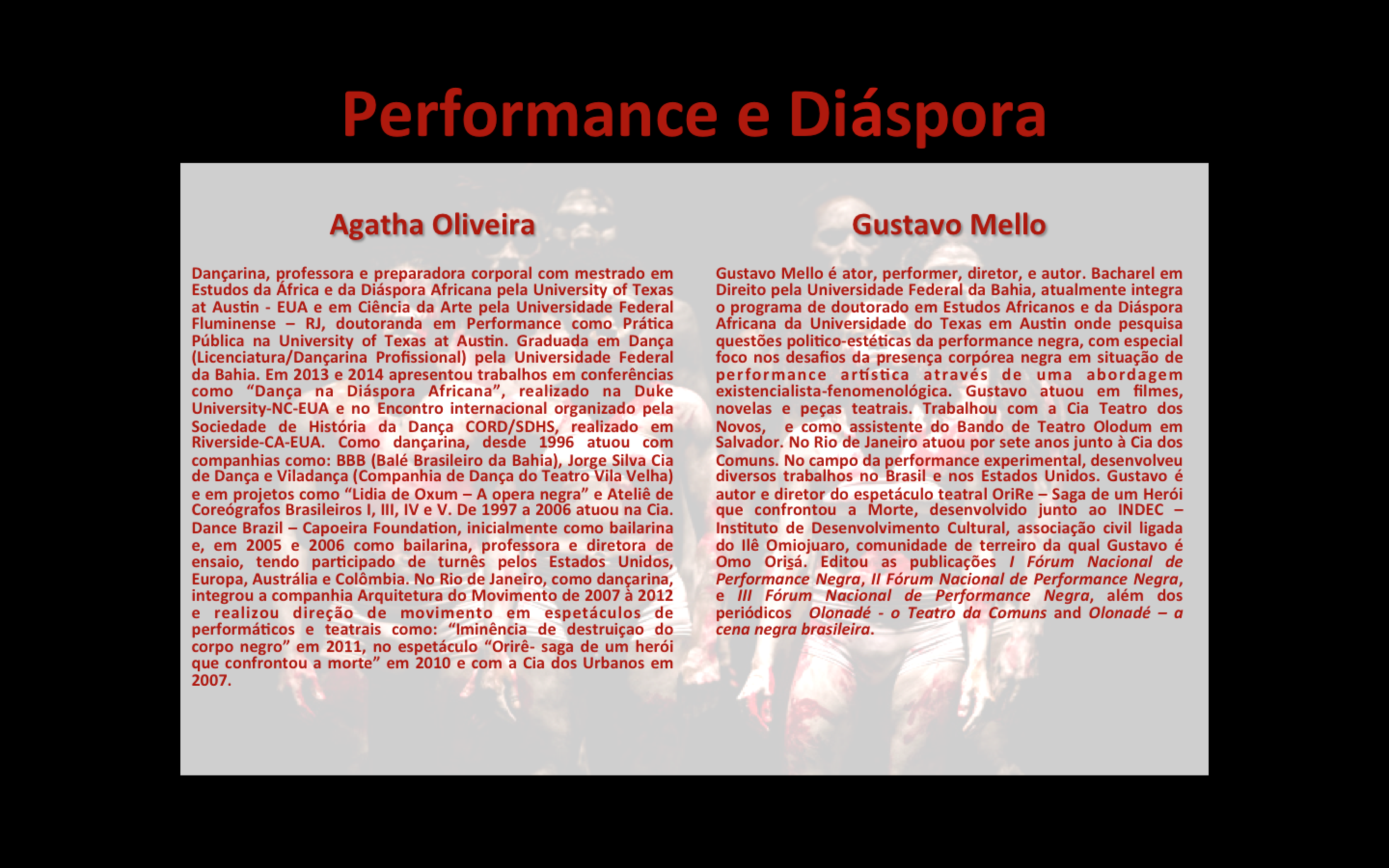 PerformanceDiaspora Bios