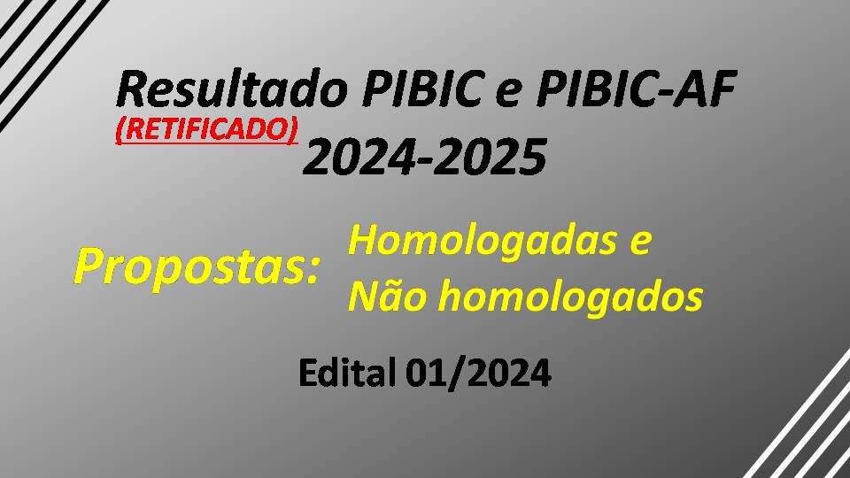 	Resultado Propostas homologadas e não homologadas - Edital 01/2024
