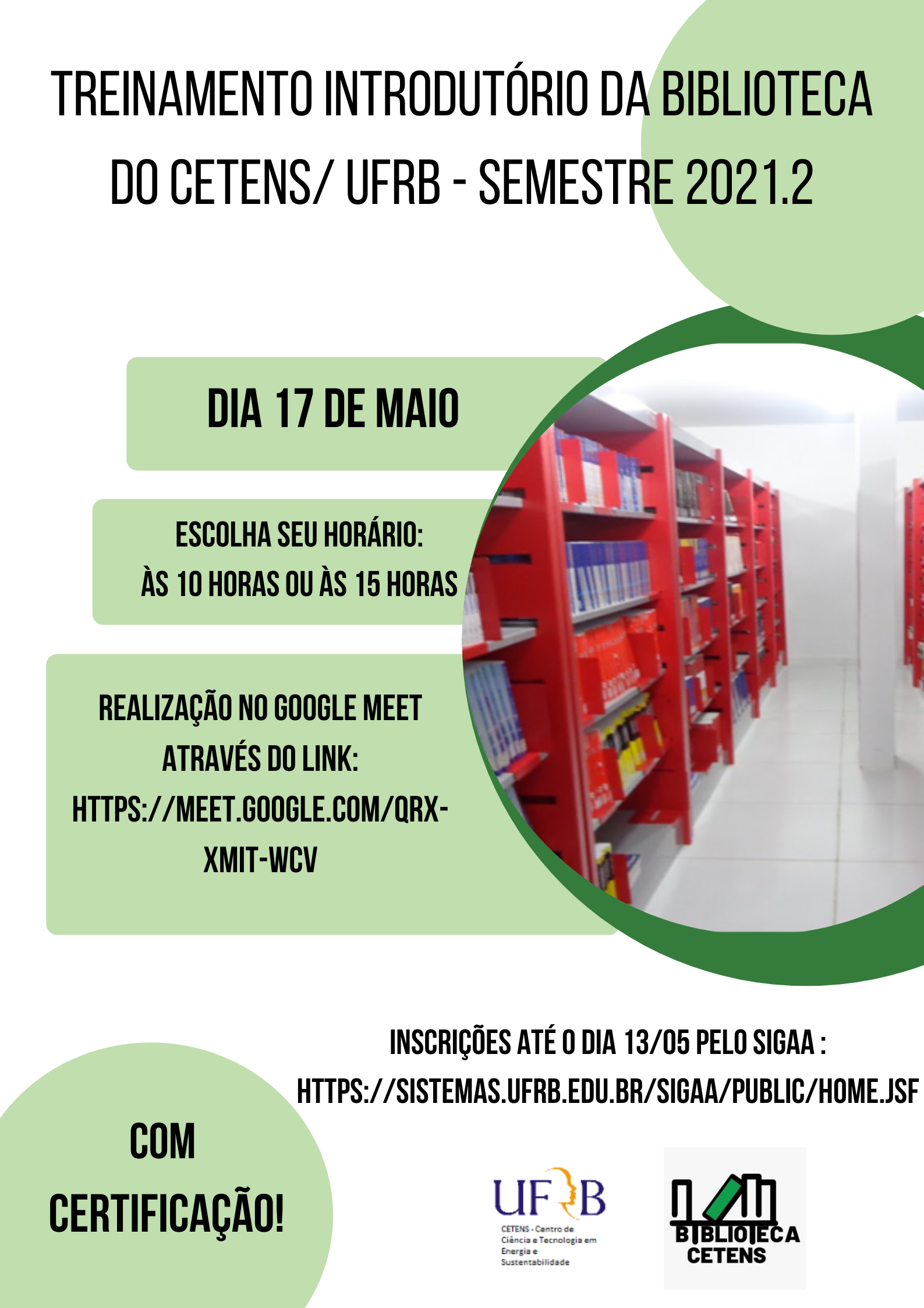 TREINAMENTO INTRODUTRIO 20211 Cartaz