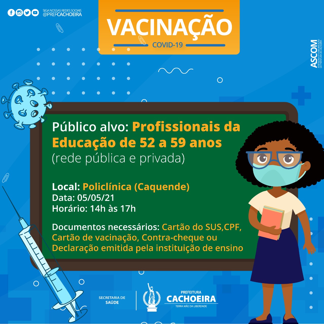 Card Vacinação Cachoeira