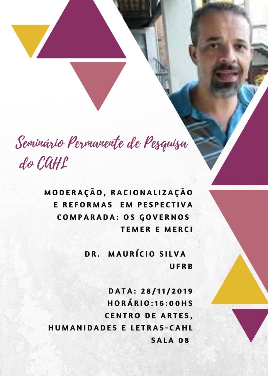 Seminário de pesquisa do CAHl Mauricio