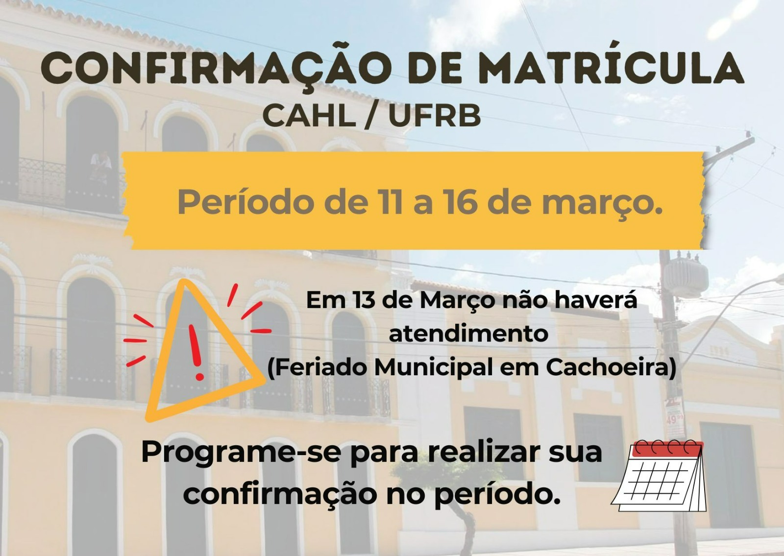 Confirmação de Matrícula
