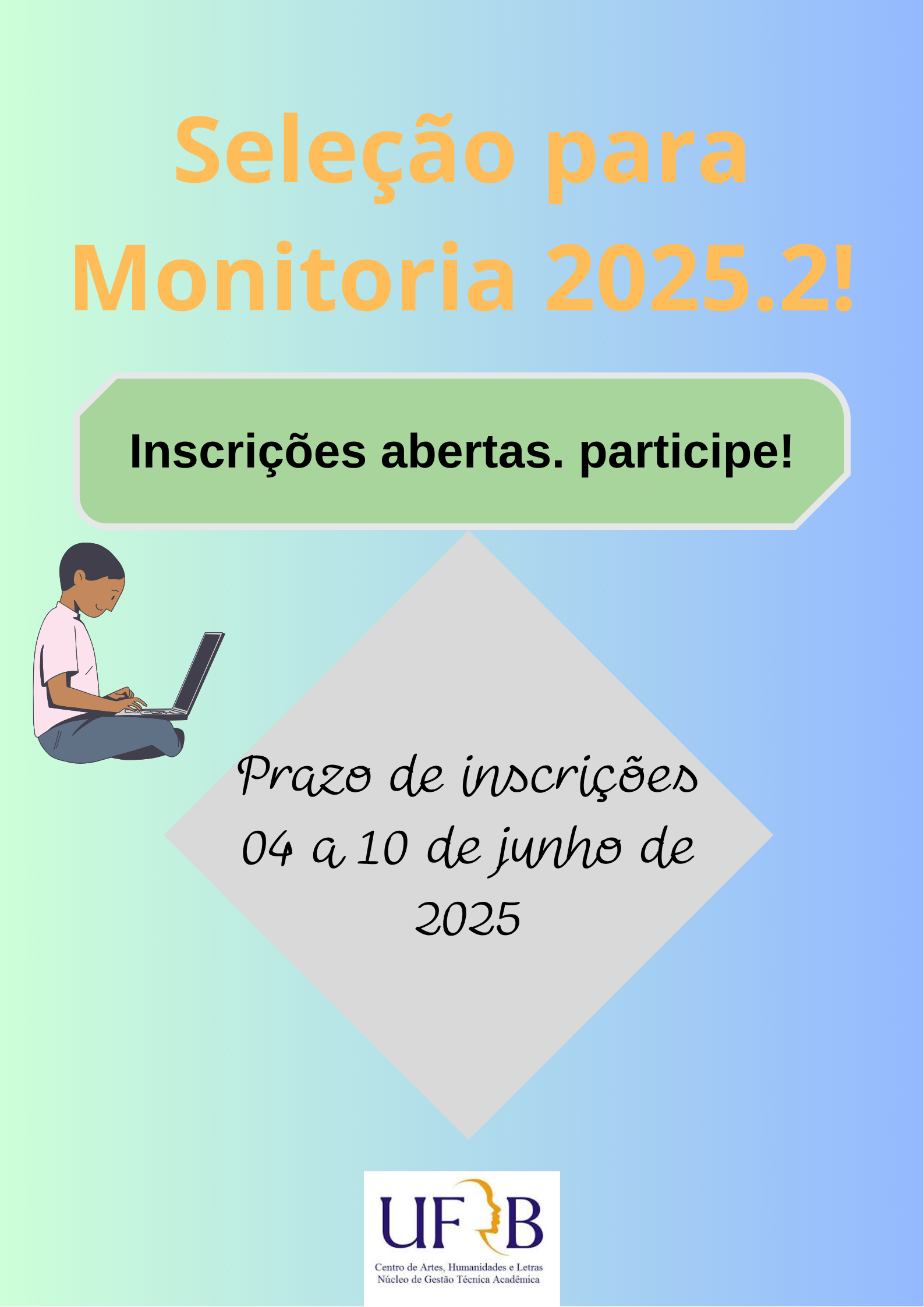 Programa de Monitoria CAHL - Semestre 2025.2