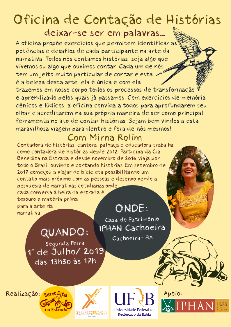 cartaz oficina cachoeira