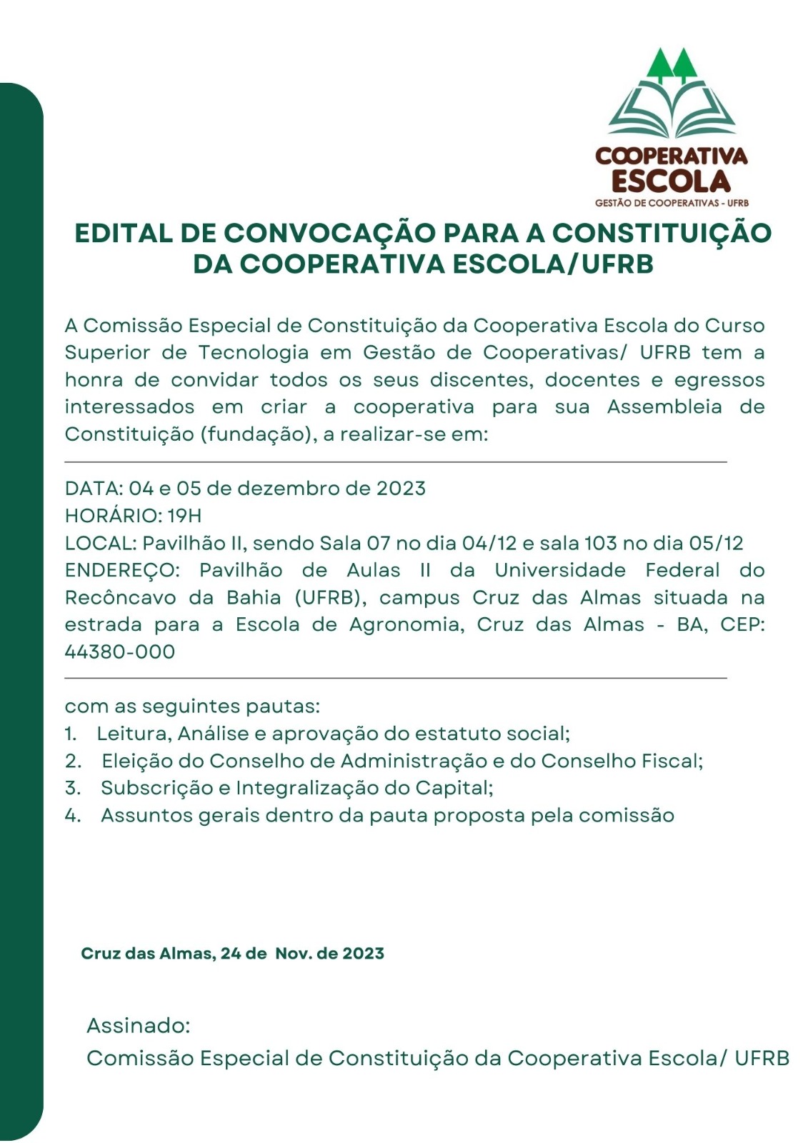 cooperativa escola