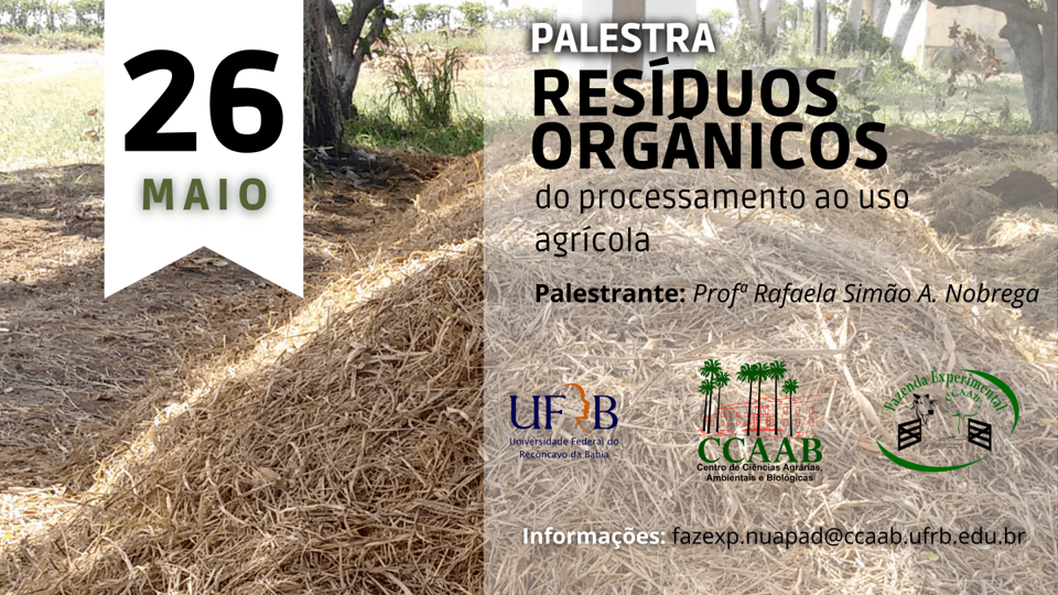 26/05 Resíduos orgânicos do processamento ao uso agrícola                                                                                                                   