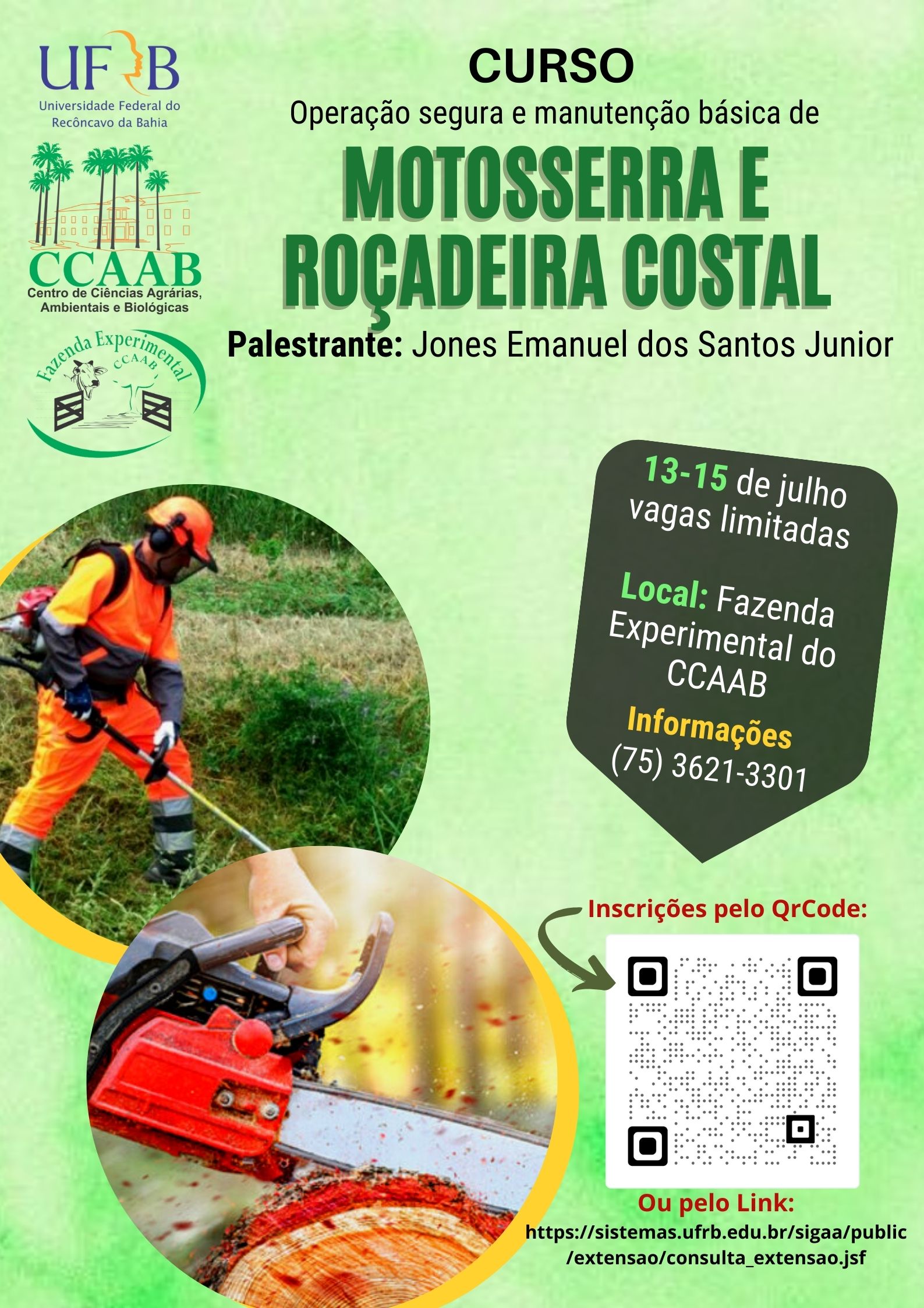 Operação segura e manutenção básica de motosserra e roçadeira costal 1