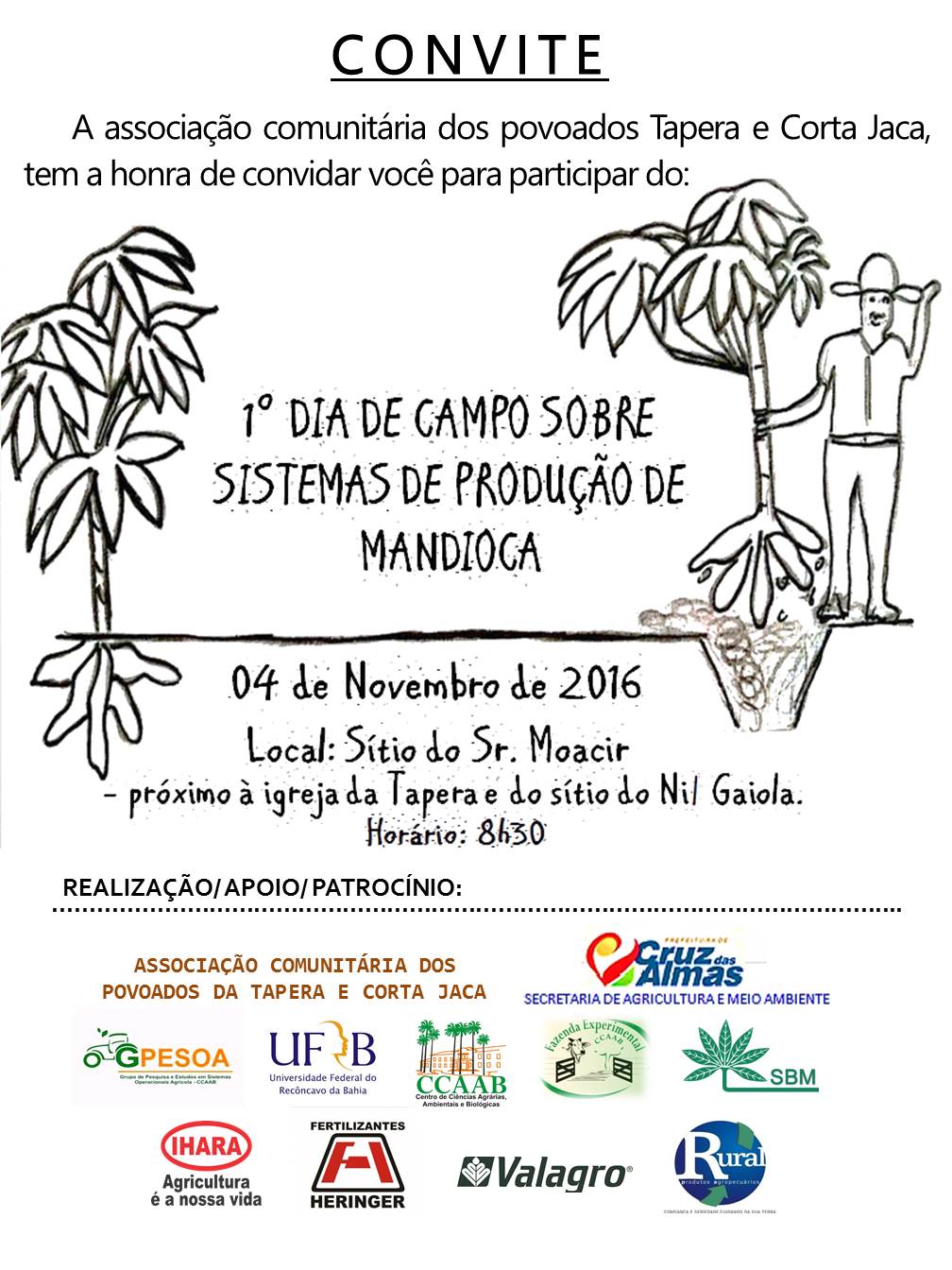 1º dia de campo sobre sistemas de produção de mandioca