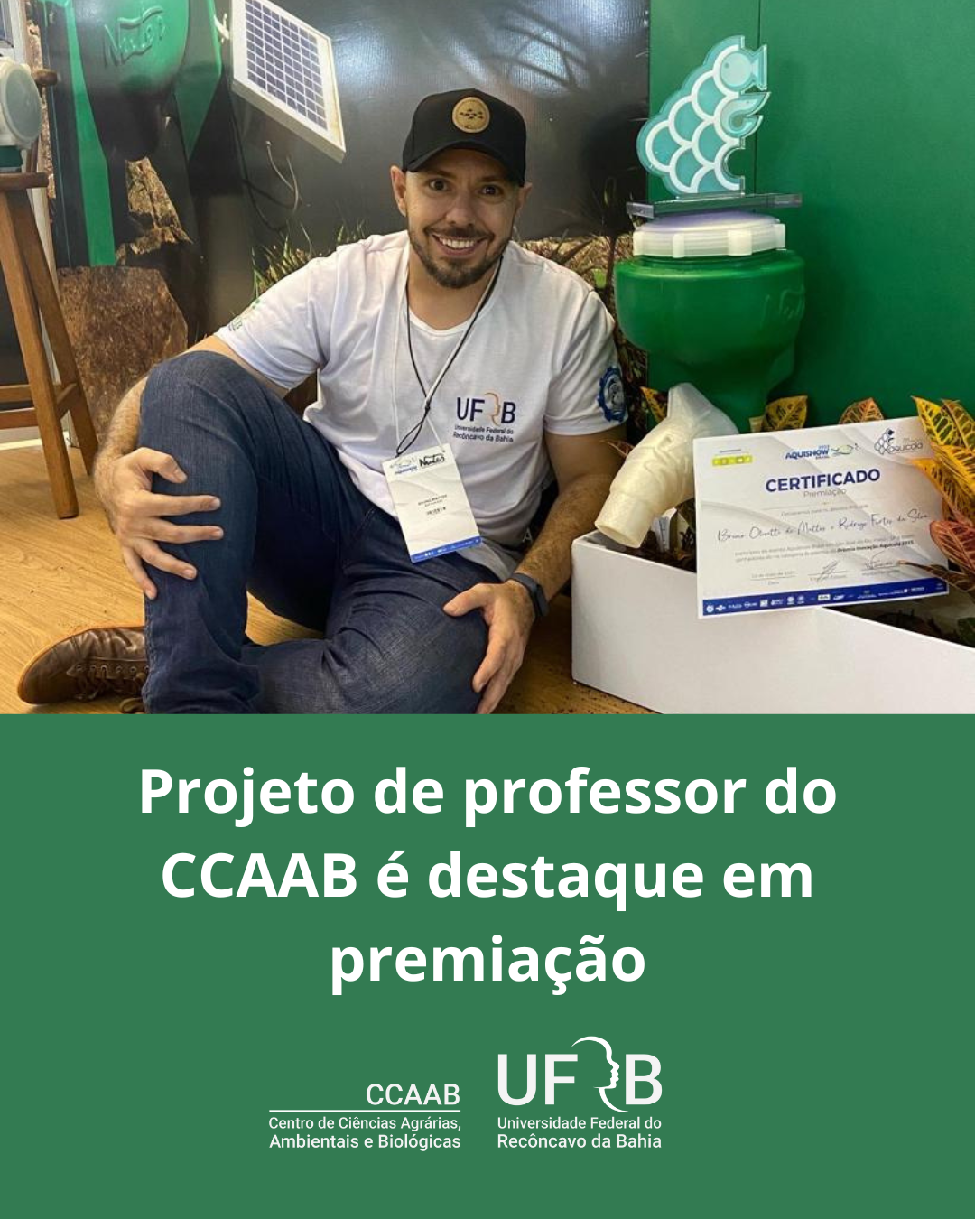 Projeto de professor do CCAAB é destaque em premiação 1