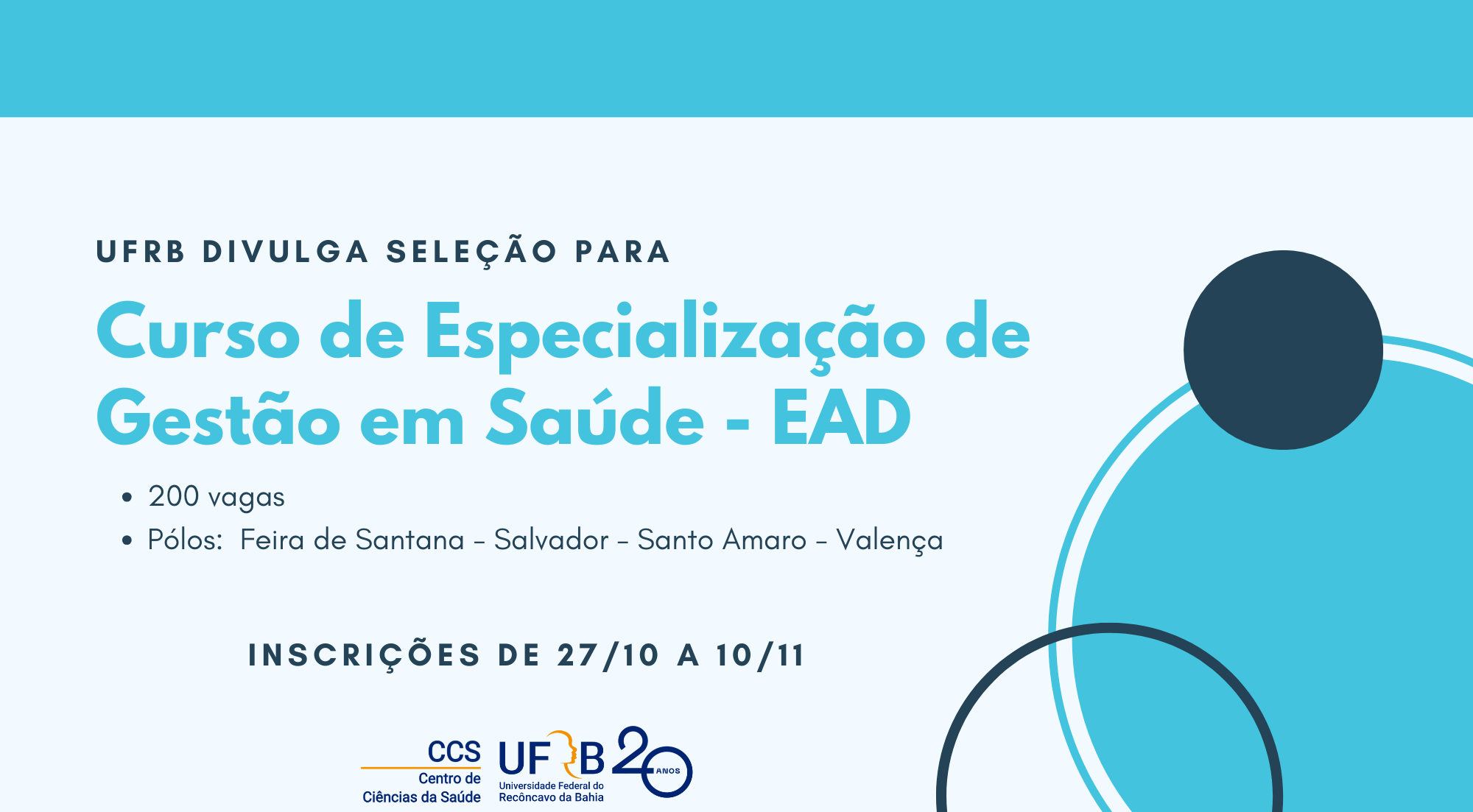 Banner Especialização Gestão em Saúde
