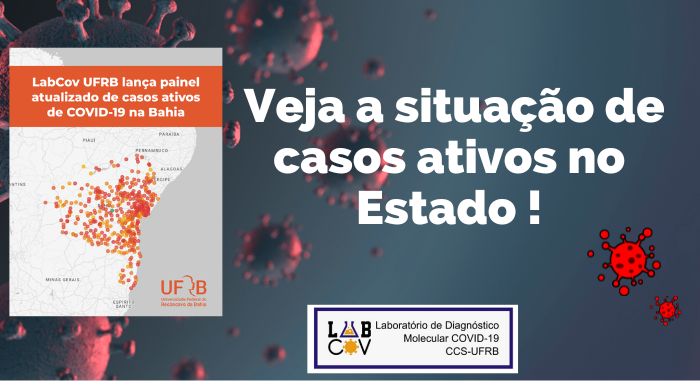 LabCov UFRB lança painel atualizado de casos ativos de COVID-19 na Bahia