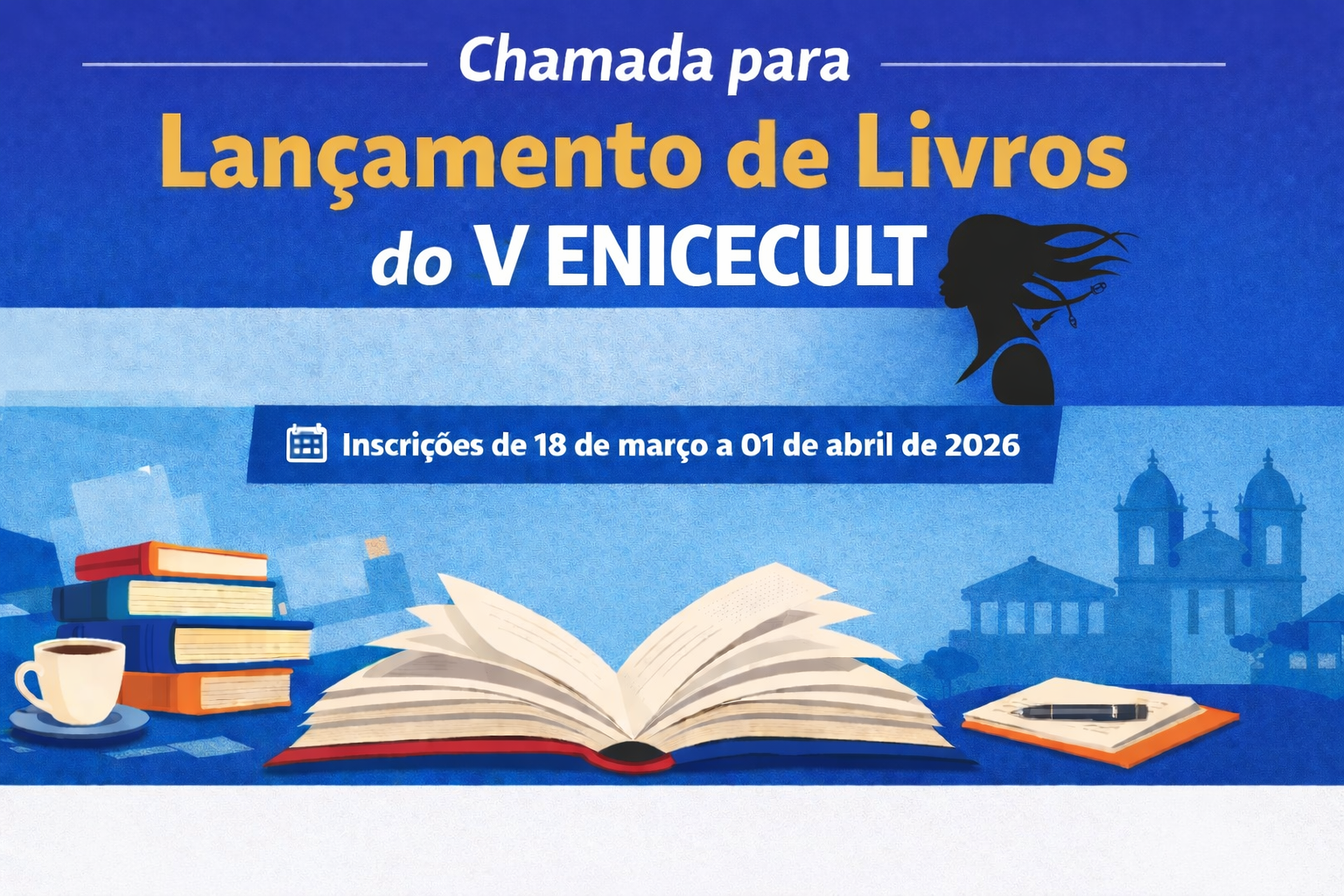 Chamada para lançamento de livros do V ENICECULT
