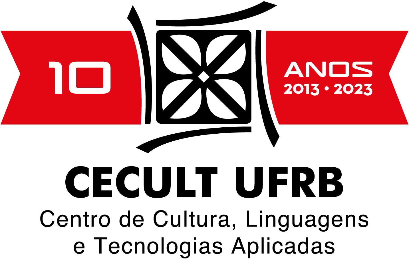 Selo 10 anos Cecult colorido fundo transparente