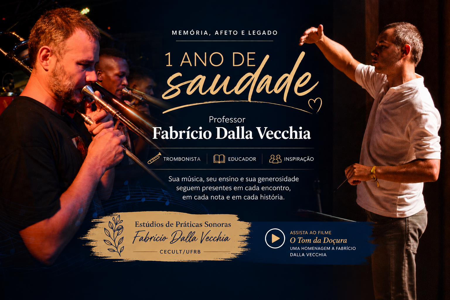 Um ano de saudade e memória: homenagem ao professor Fabrício Dalla Vecchia