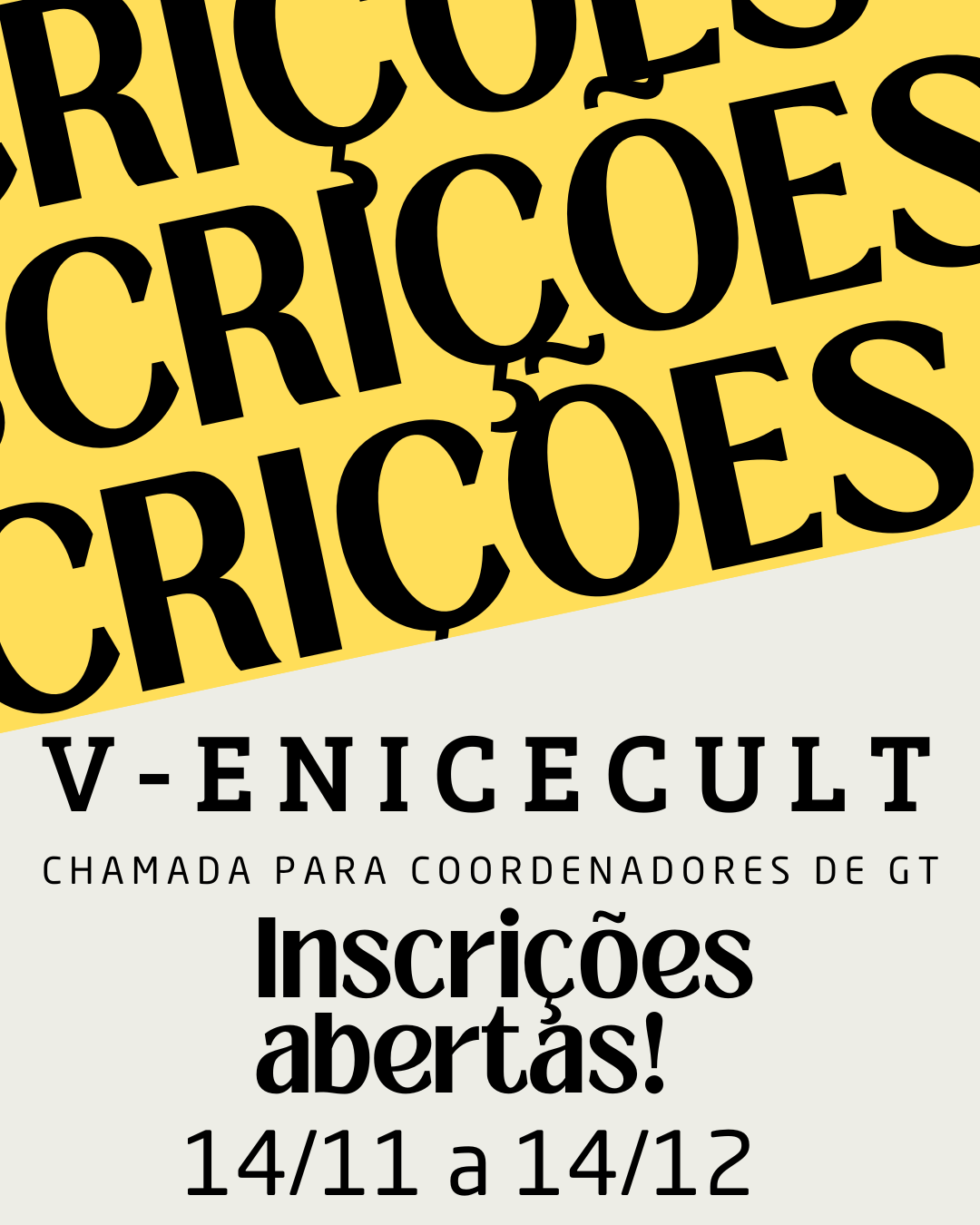 chamada para coordenadores de gt Kleber Antonio De Oliveira Amancio