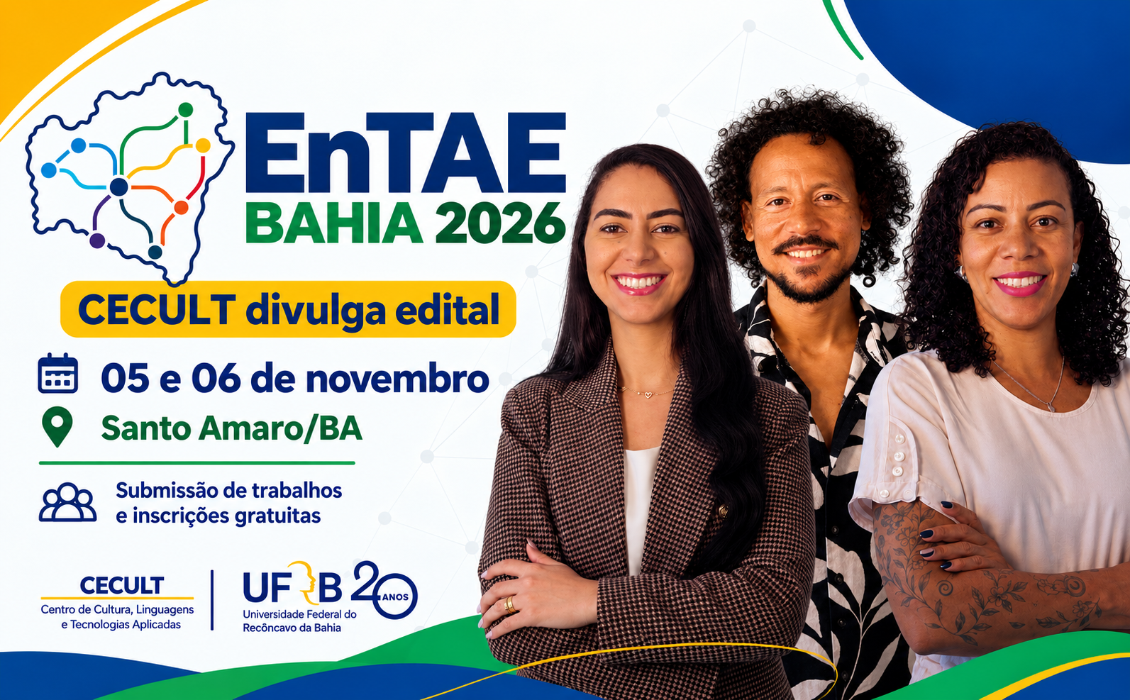 ENTAE Bahia 2026 prorroga prazo para submissão de trabalhos no GT Saberes, Práticas e Inovação