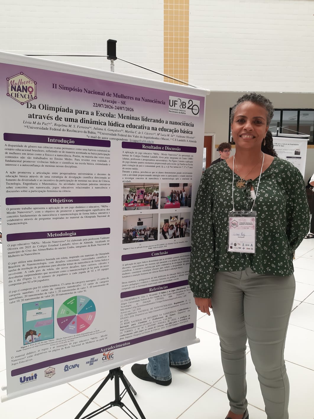 Professora do CETEC no II Simpósio da Rede Nacional de Mulheres na Nanociência