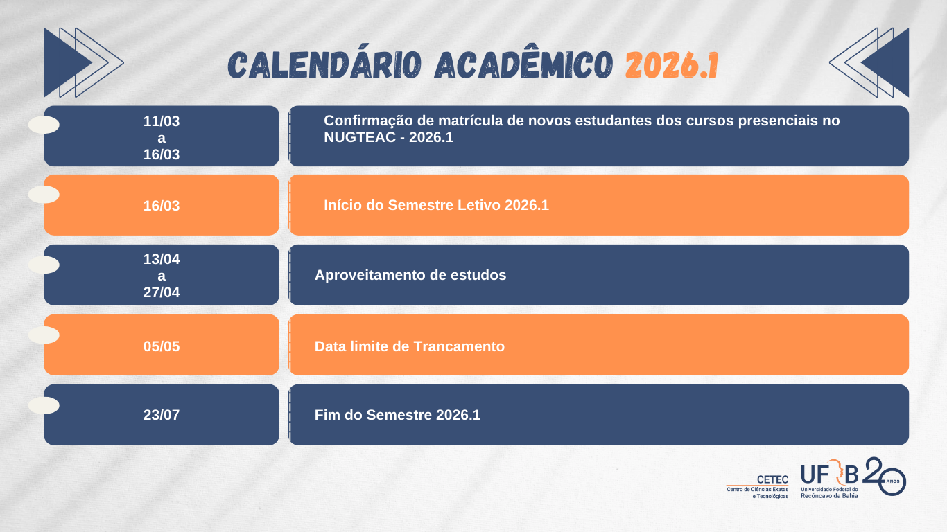 Calendário 2026.1