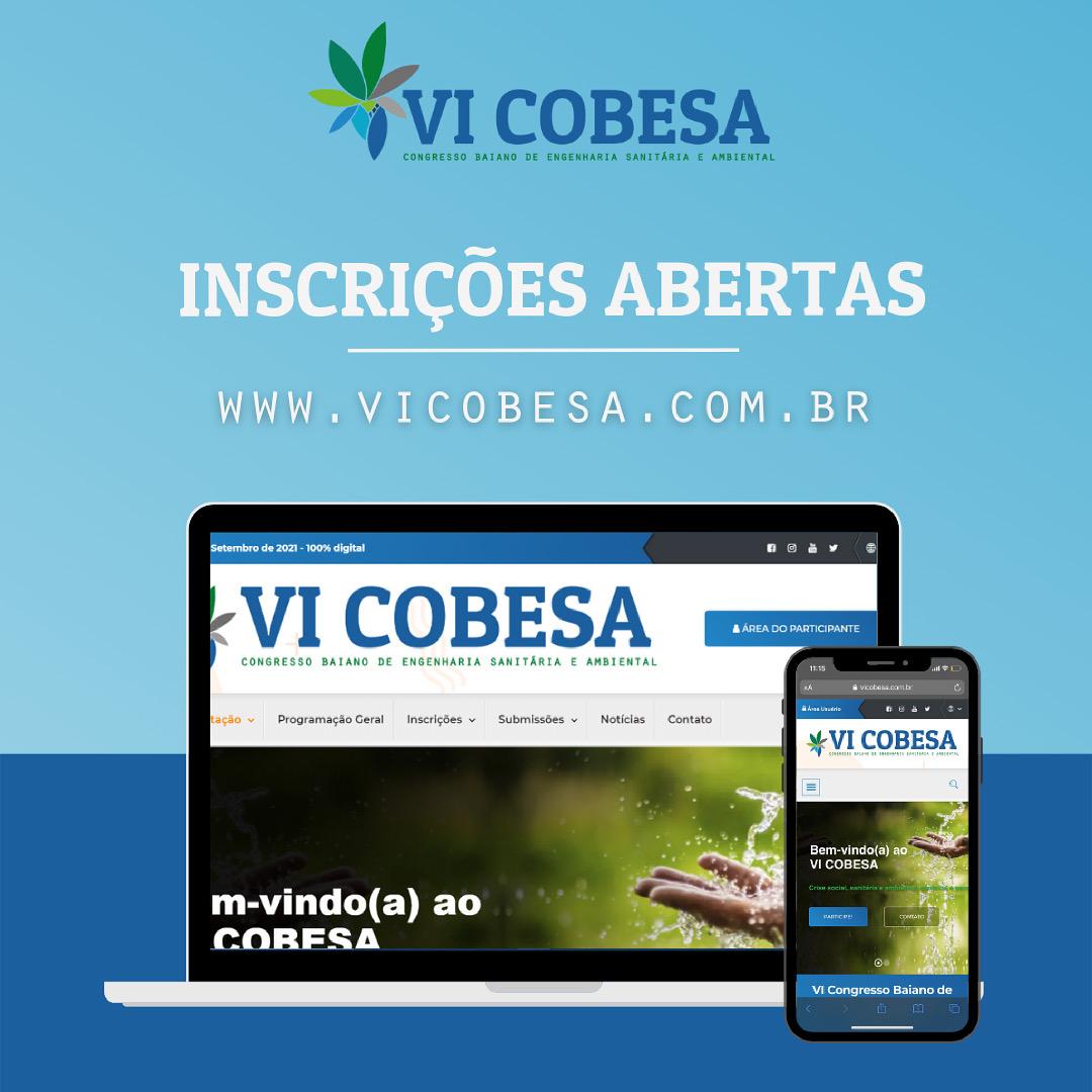 Inscrições VI COBESA