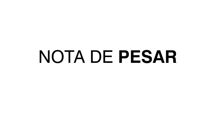 Nota de pesar