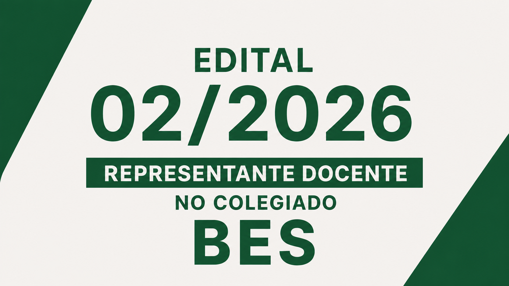 Eleição para representante docente no Colegiado do Curso Bacharelado Interdisciplinar em Energia e Sustentabilidade