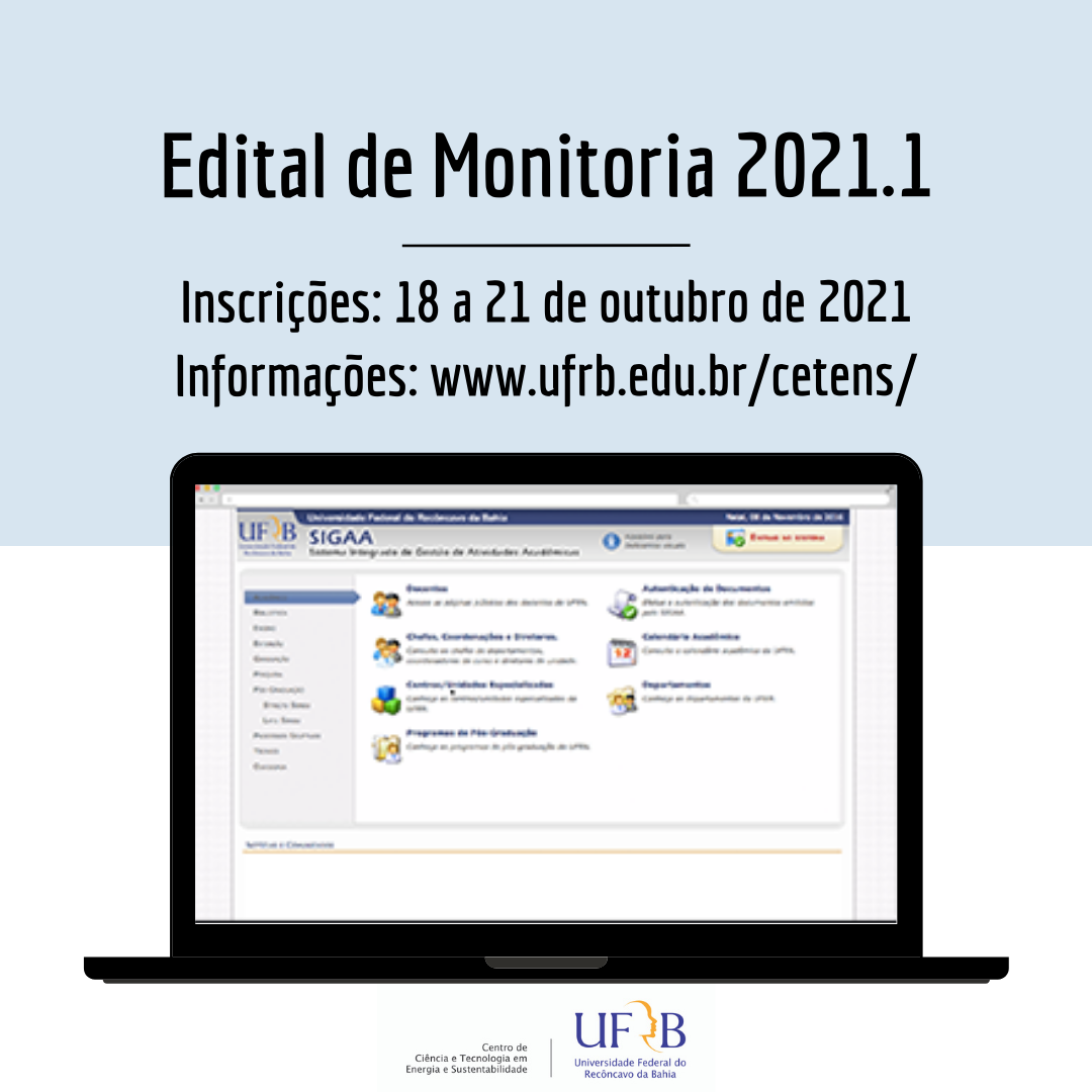 Edital de Monitoria 2021.1 1