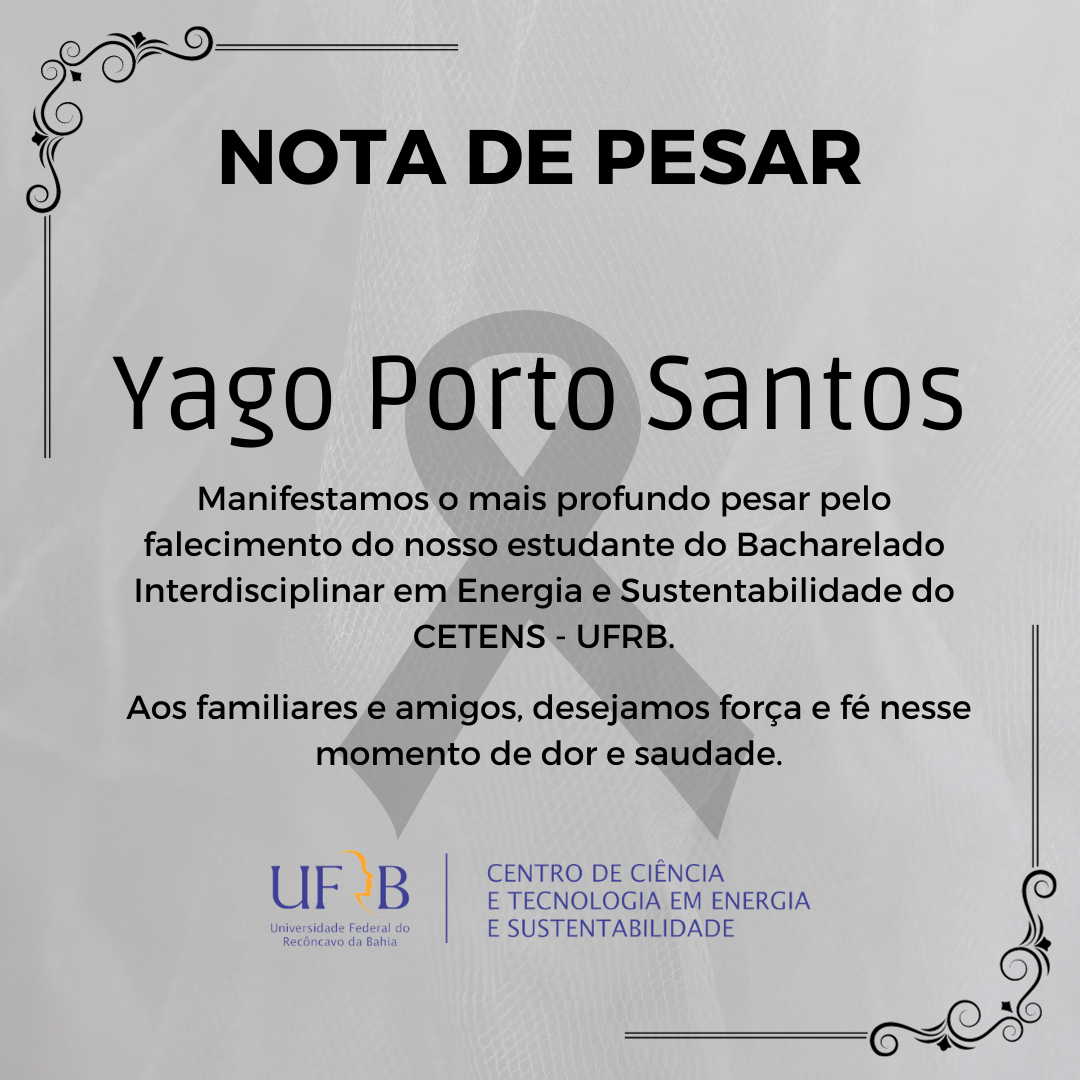 Nota de pesar Yago