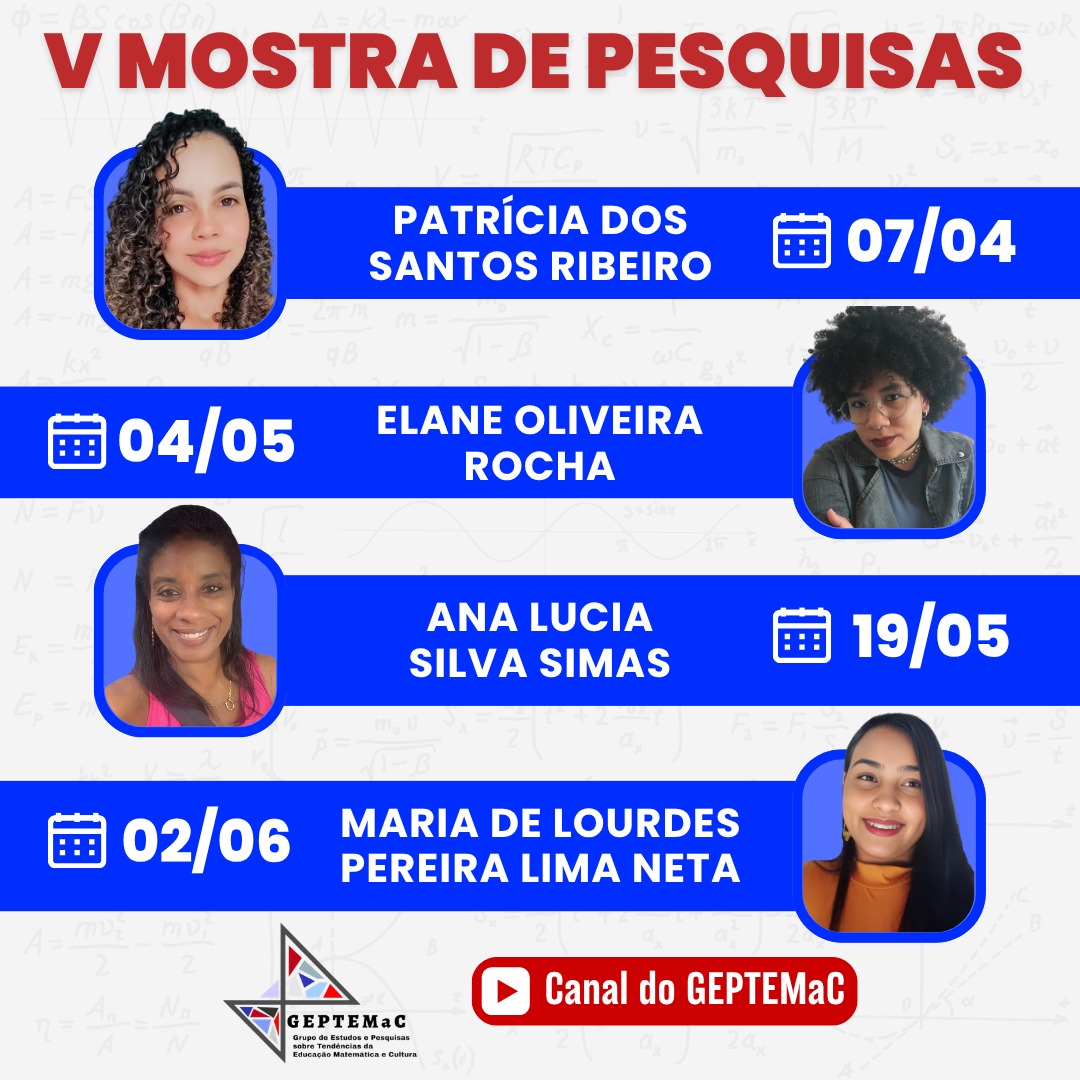 V Mostra de Pesquisas GEPTEMaC