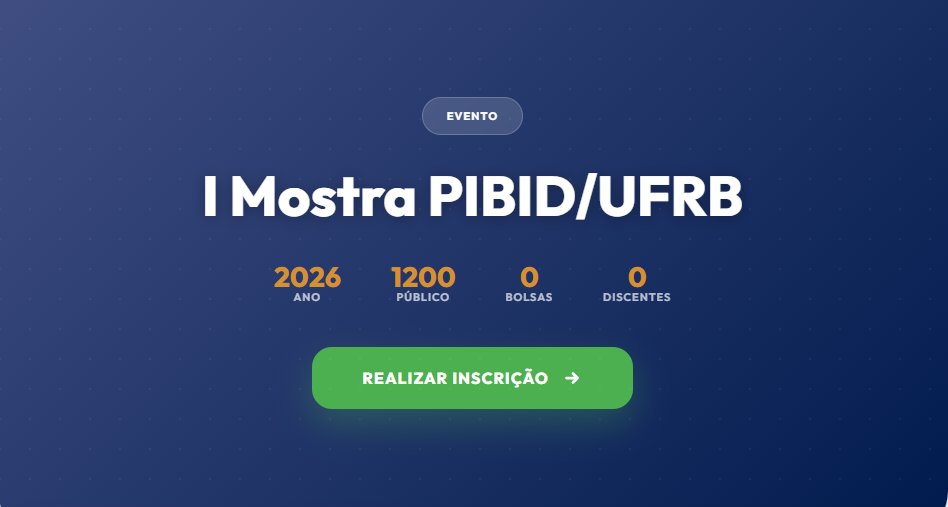 I Mostra PIBID/UFRB