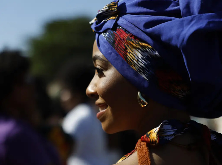 Rio de Janeiro (RJ), 27/07/2025 – XI Marcha das Mulheres Negras, em Copacabana, mobilização contra o racismo, por justiça e bem viver. - Foto: Fernando Frazão/Agência Brasil