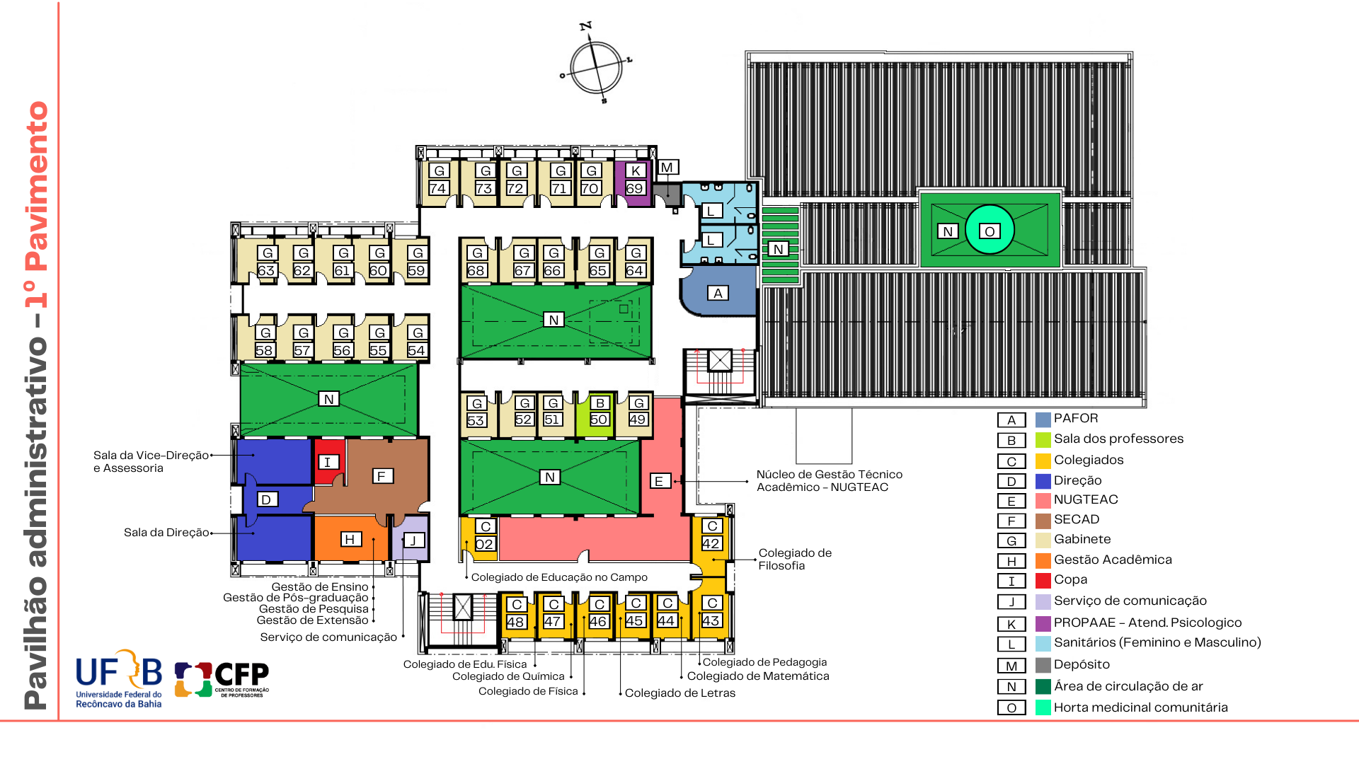 Pavilhão Administrativo - 1º Pavimento