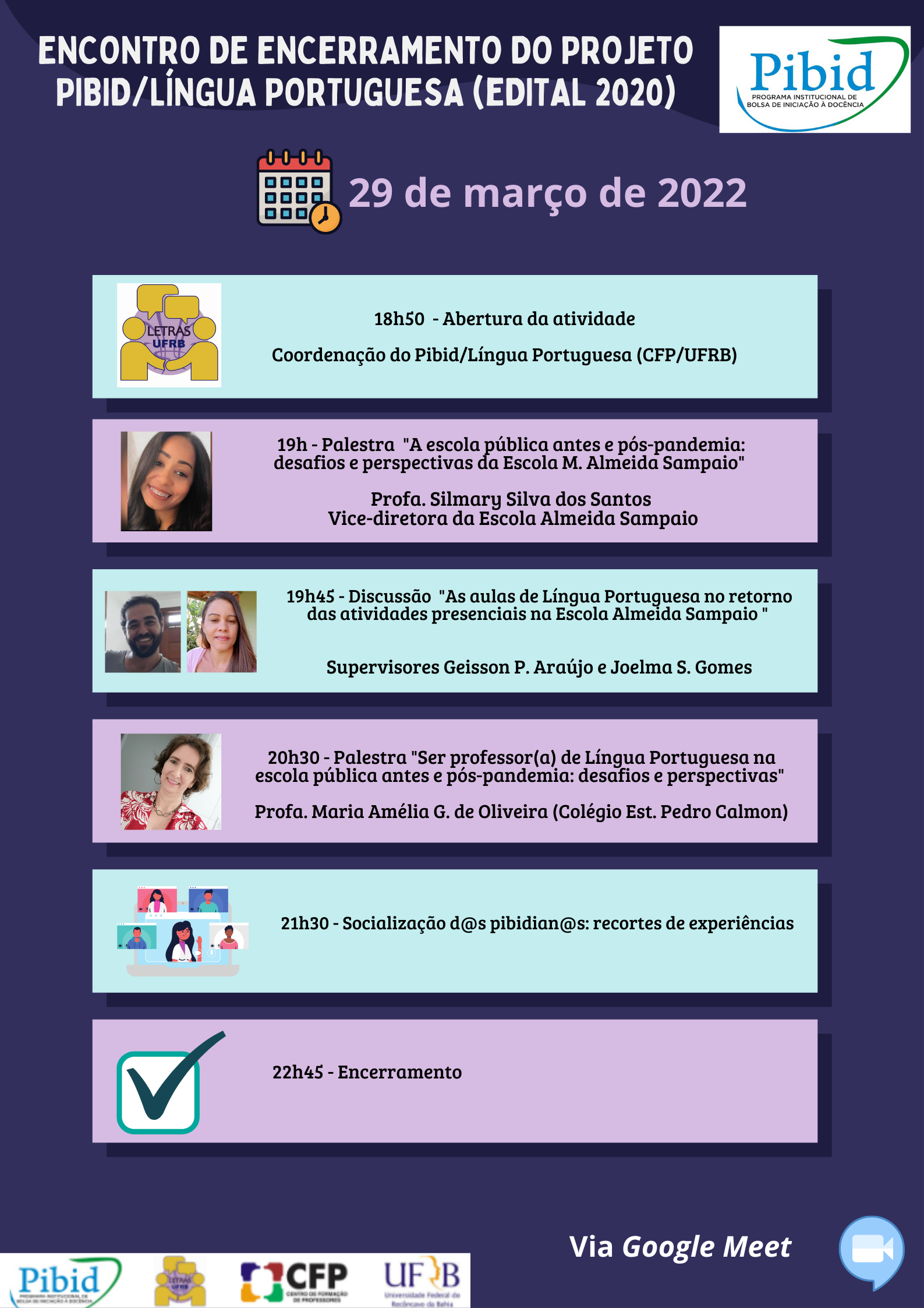 Encontro de encerramento do Pibid LP