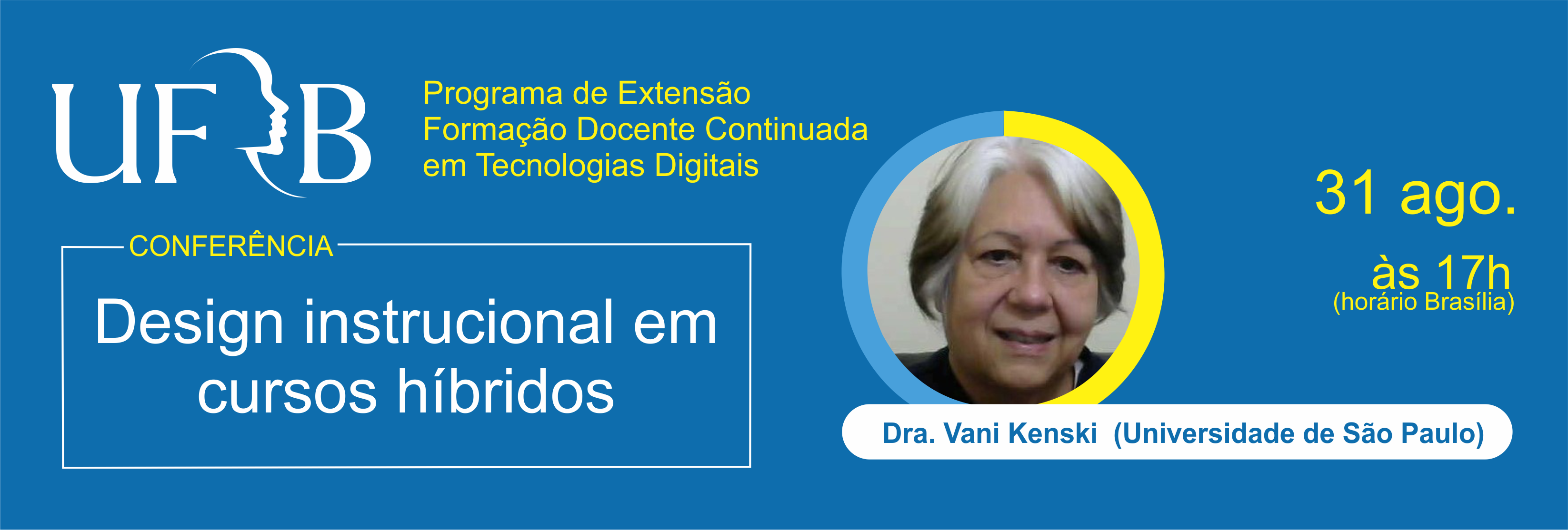 Conferência online “Design instrucional em cursos híbridos”