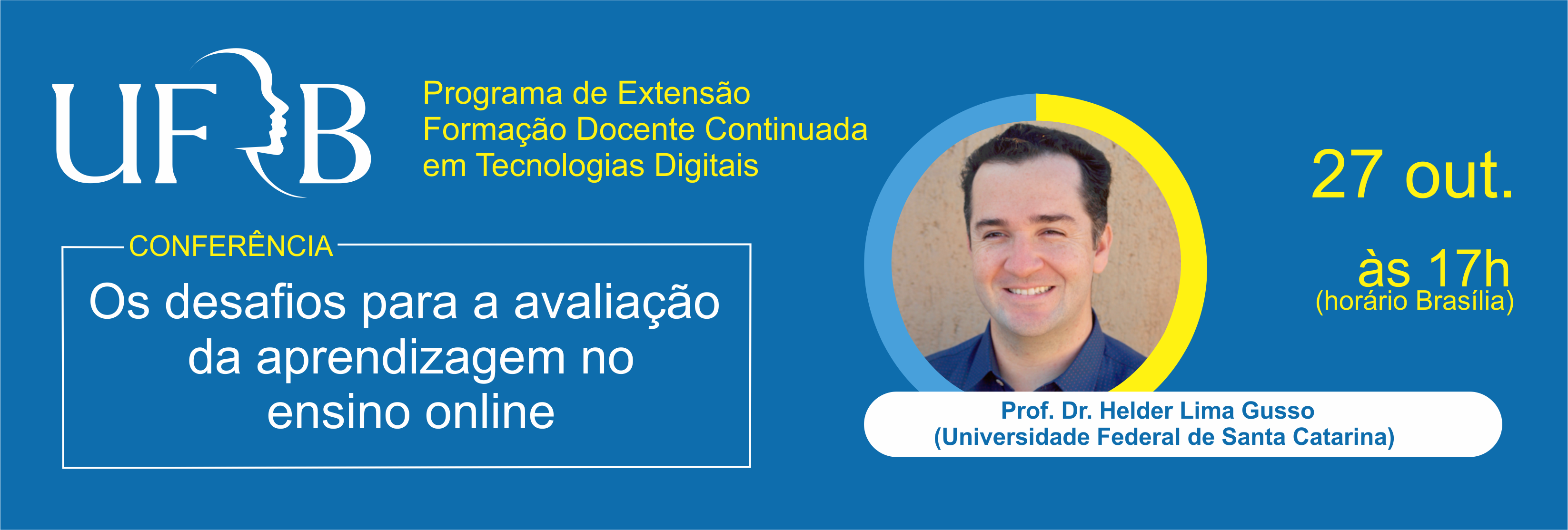 Conferência "Os desafios para a avaliação da aprendizagem no ensino online"