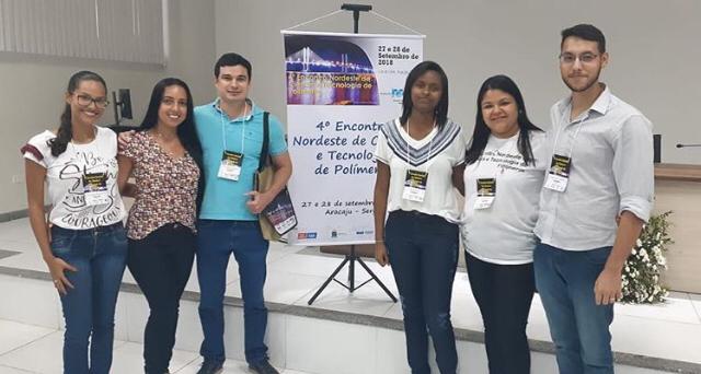 Apresentação de trabalho no congresso de polímeros