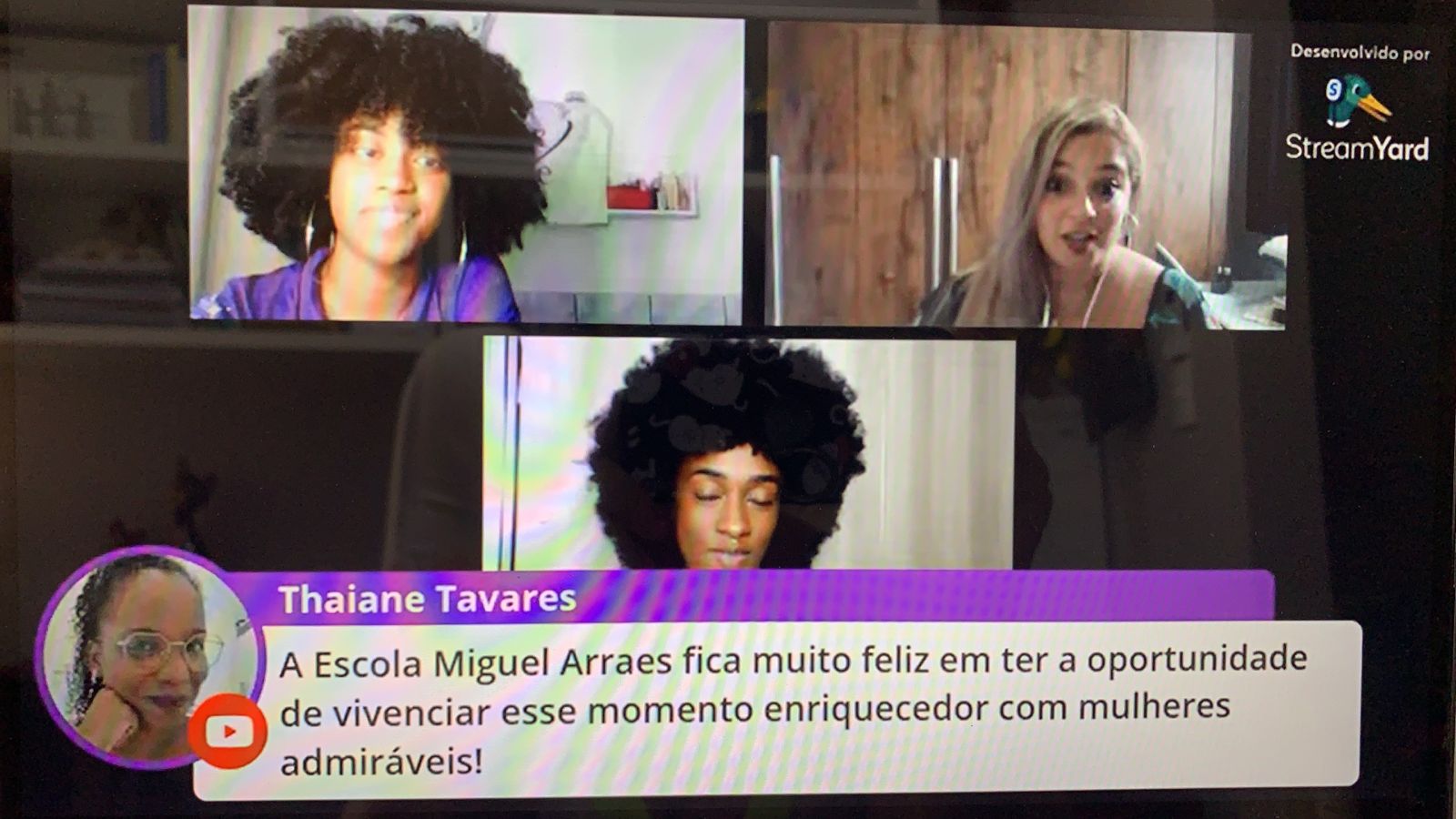 Live princesas da tecnologia com professoras da UFRB setembro 2021