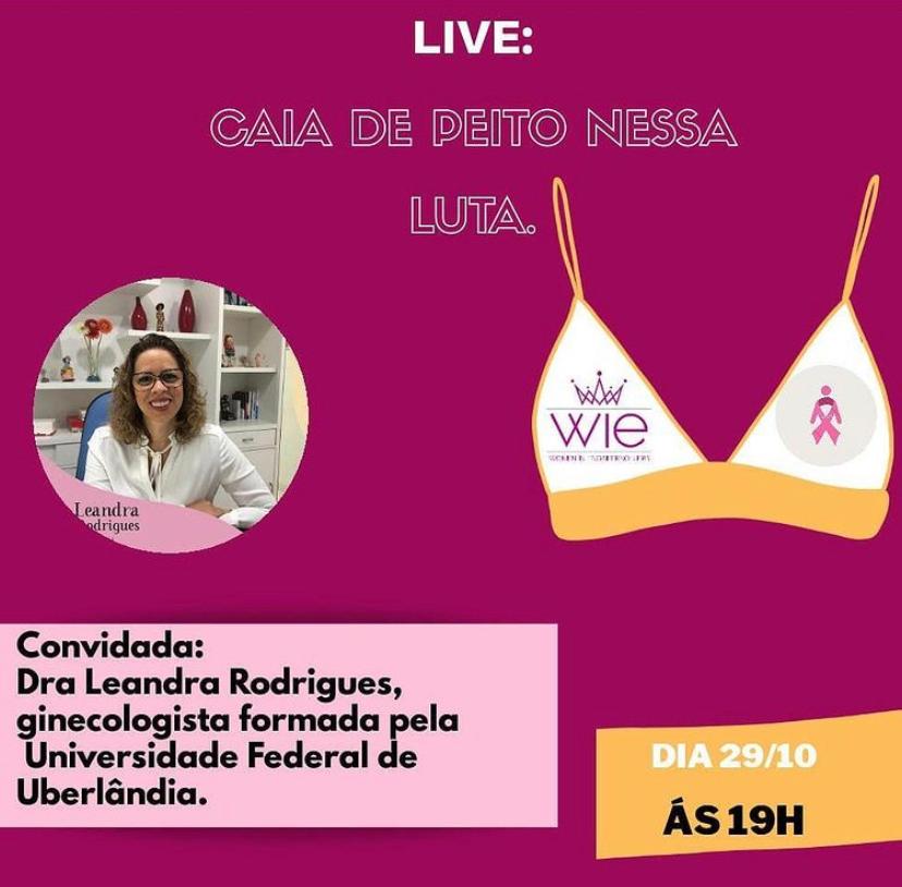 Palestra outubro rosa do projeto WIe outubro 2020