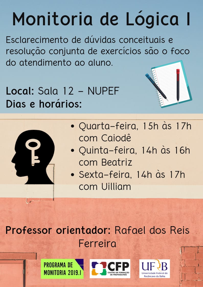 Monitoria de Lógica 2019.1