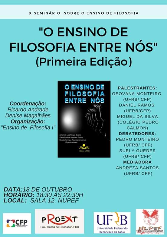 O ensino de filosofia entre nós 18 10 2019