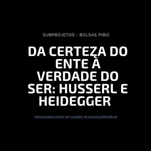 Chamada Projeto de Pesquisa PIBIC 2020 Prof. Daniel