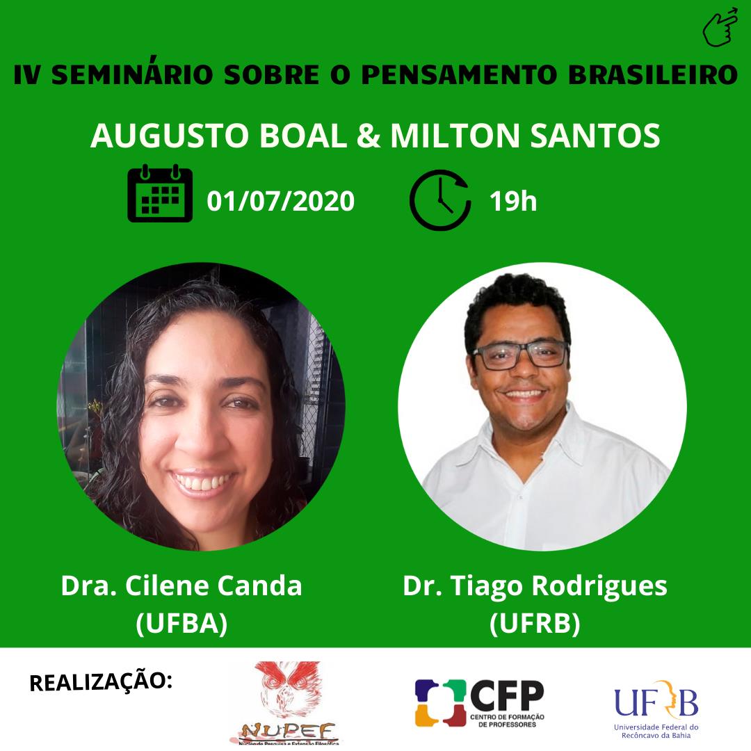 IV Seminário sobre o Pensamento Brasileiro 1