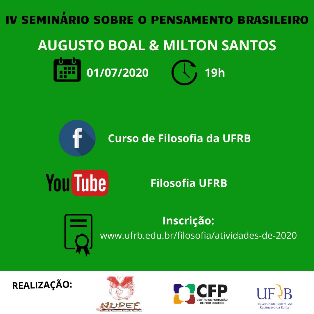 IV Seminário sobre o Pensamento Brasileiro 2