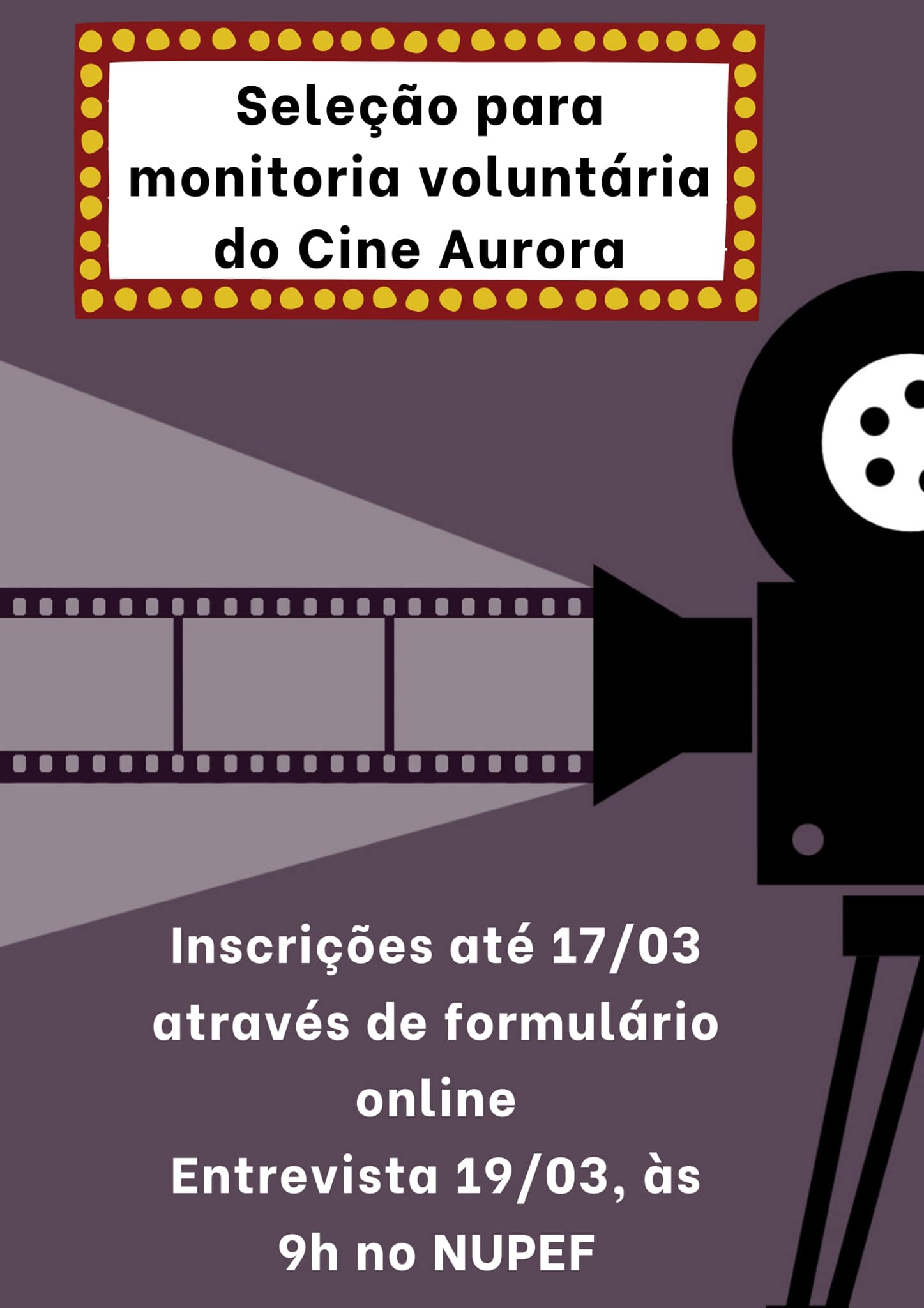 Monitoria Voluntária Cine Aurora 2020