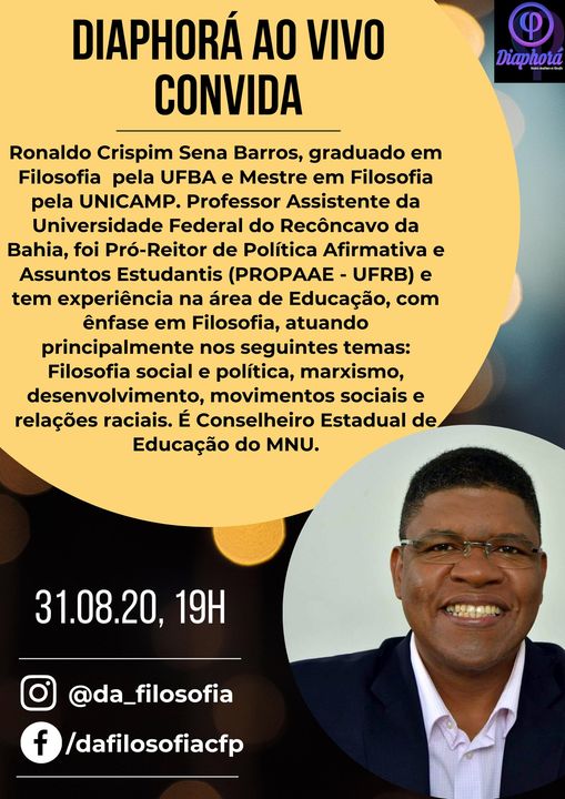 Prof. Ronaldo Participação DA Agosto de 2020