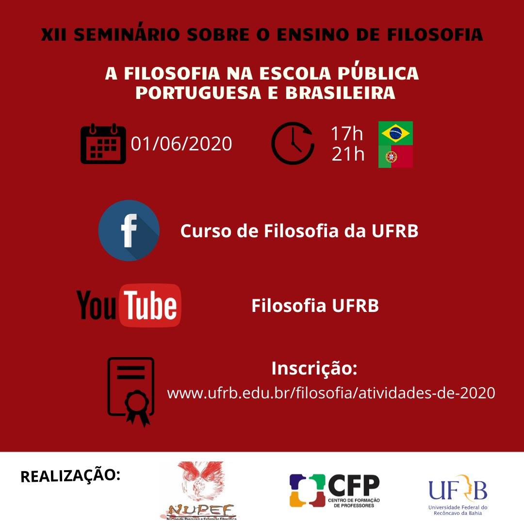 XII Seminário sobre Ensino de Filosofia II