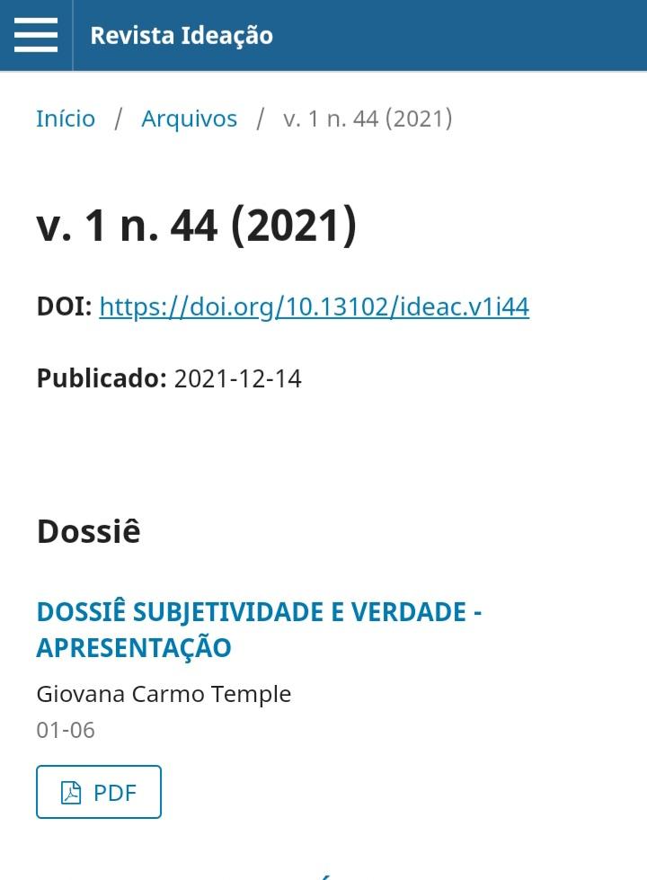 Dossiê Ideação Profa. Giovana Temple 14 12 2021