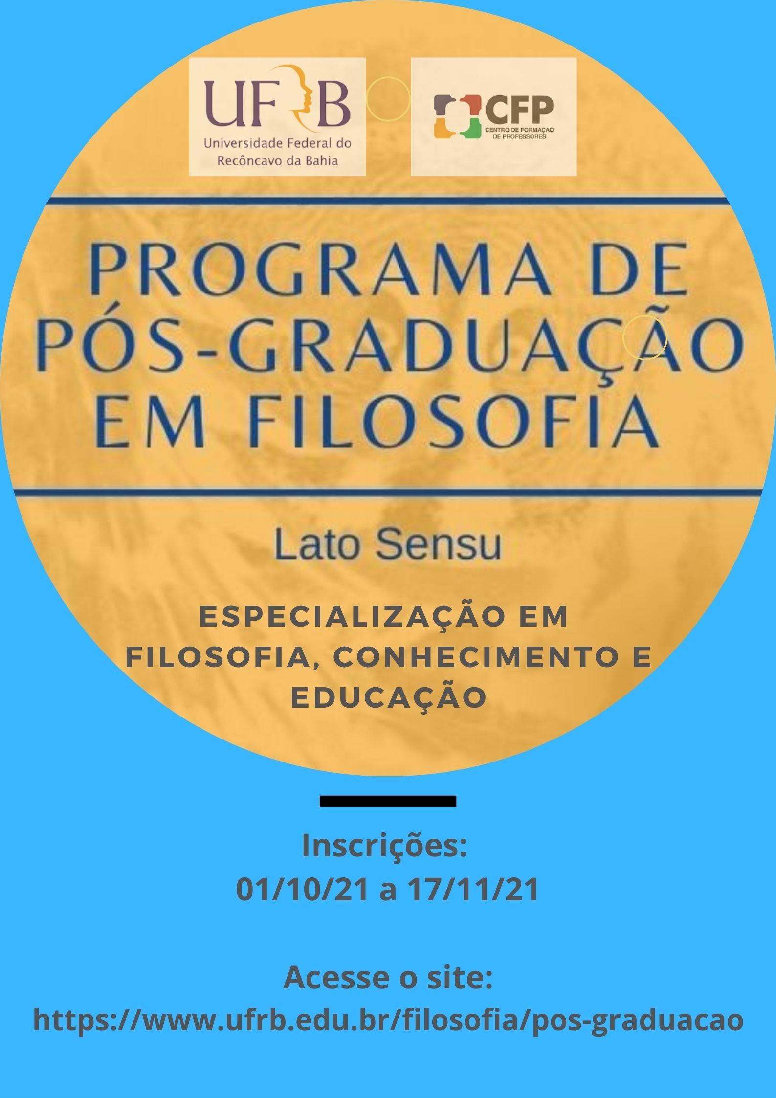 Especialização em FFilosofia e Conhecimento