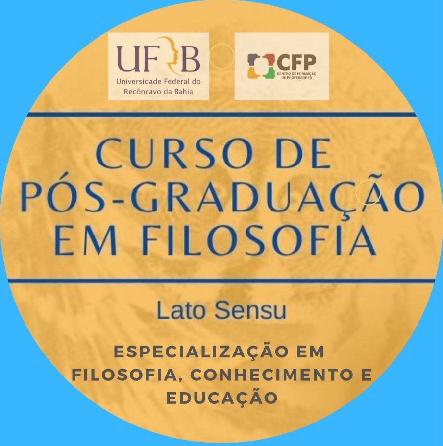 Logo Curso Pós Graduação Lato Sensu em Filosofia UFRB 2022