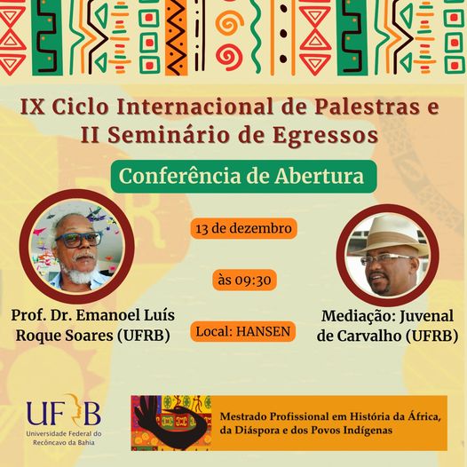 Conferência de abertura Prof. Emanoel 13 12 2023