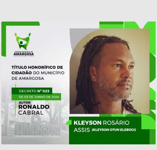 Prof. Kleyson título cidadão Amargosa 03 06 2024